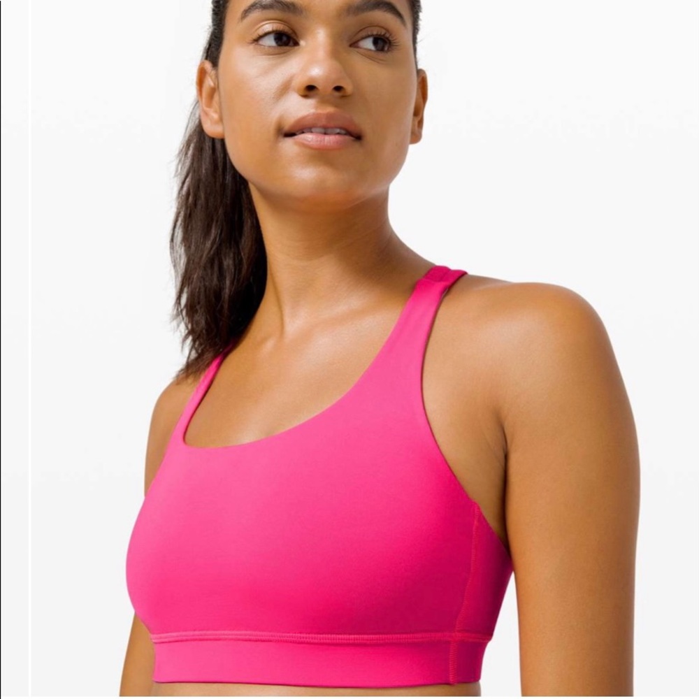 Lululemon energy bra highlighter pink